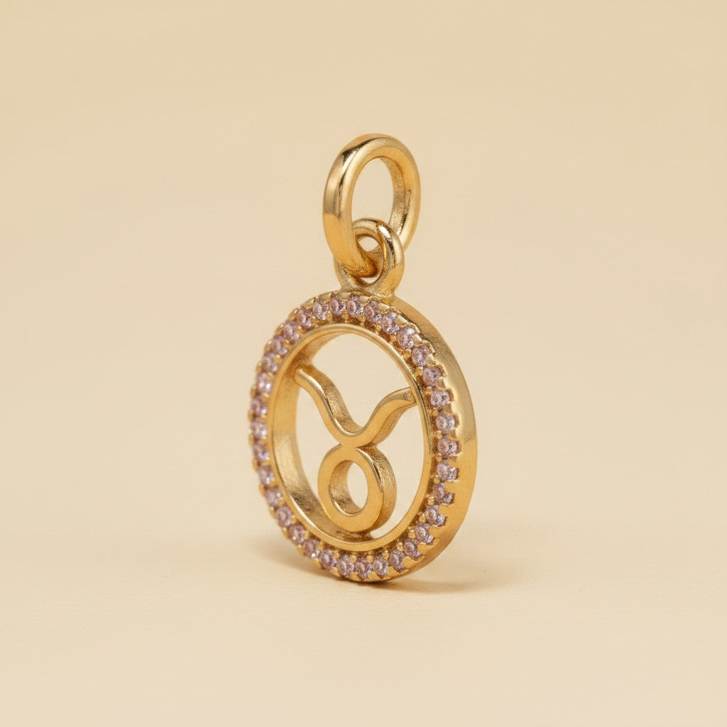 ♉ 18k Gold Filled Taurus Zodiac Pendant — For the One Who Knows Their Sign and Wears It With Pride