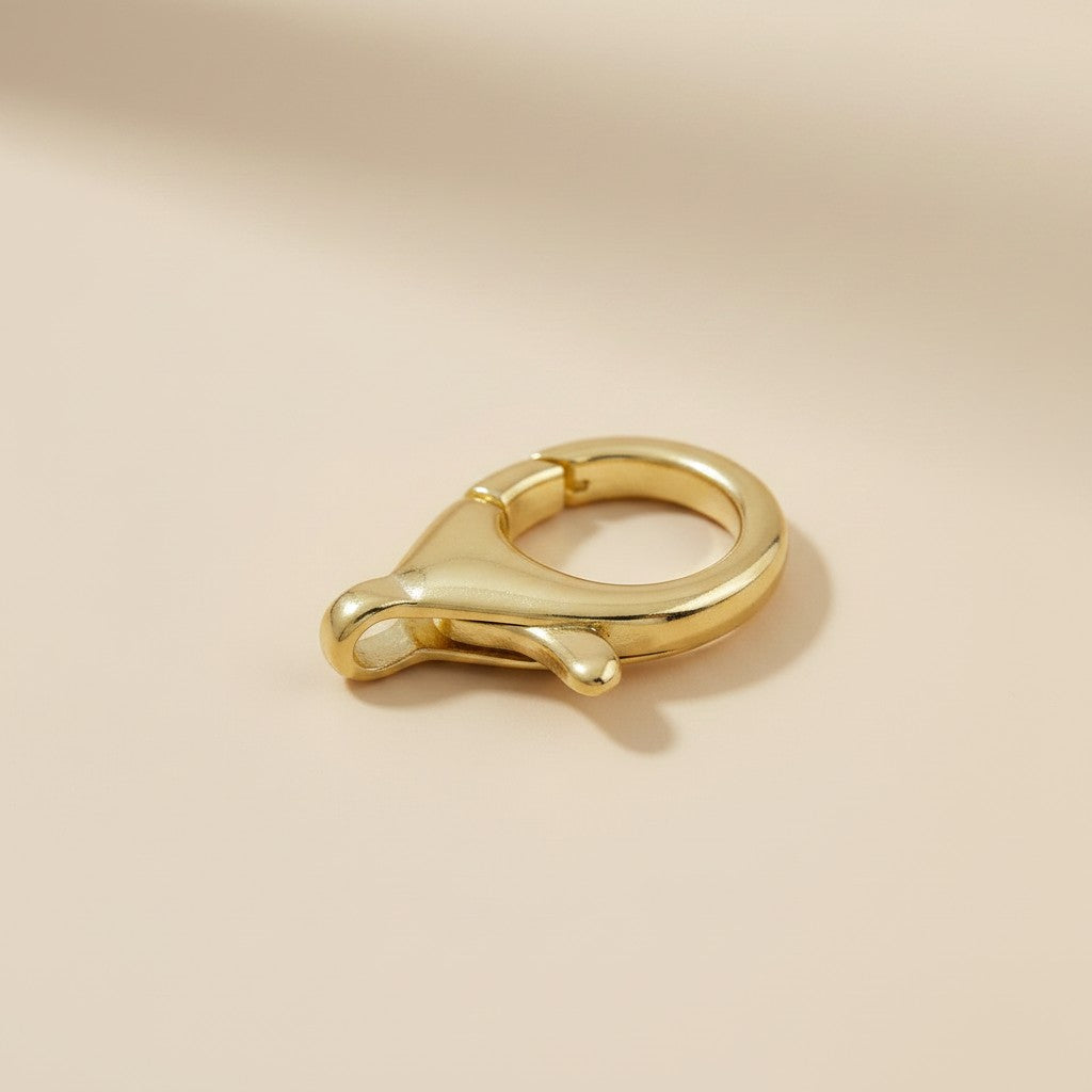 18k Gold Filled  20mm Round Lobster Claw Clasp