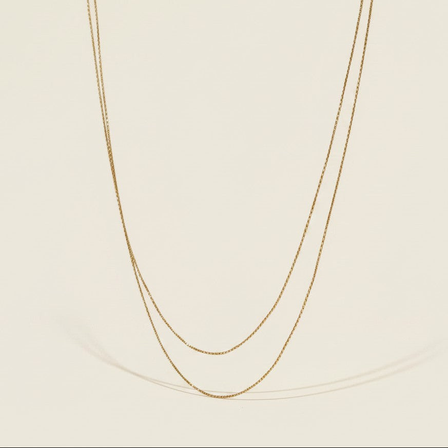 18k Gold Filled Double Belly Chain | Dainty Paperclip Body Jewelry