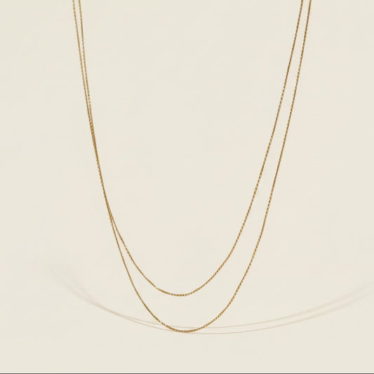 18k Gold Filled Double Belly Chain | Dainty Paperclip Body Jewelry