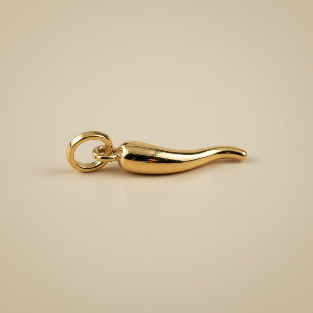 Italian Horn Pendant - Cornicello Charm Necklace