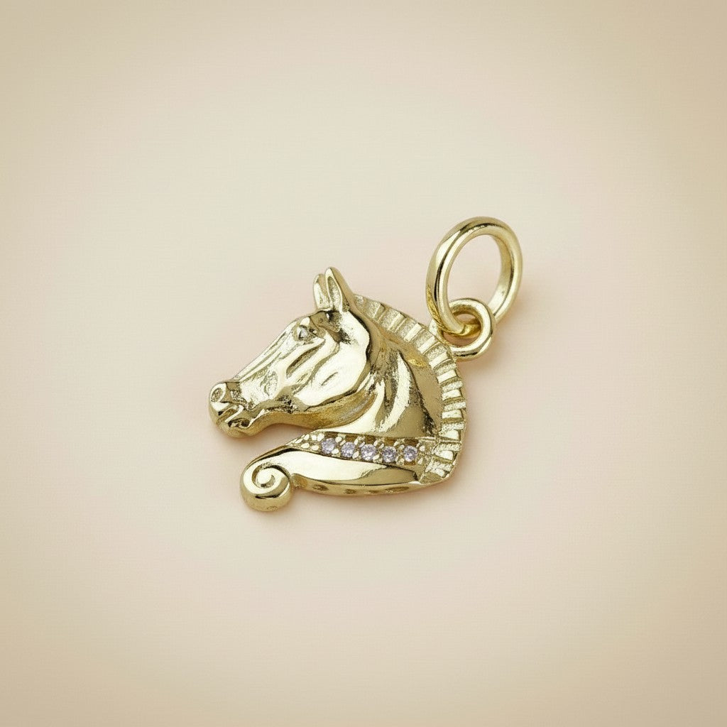 🐴 18k Gold Filled Horse Head Charm — For the Woman Who Has Always Belonged in the Saddle