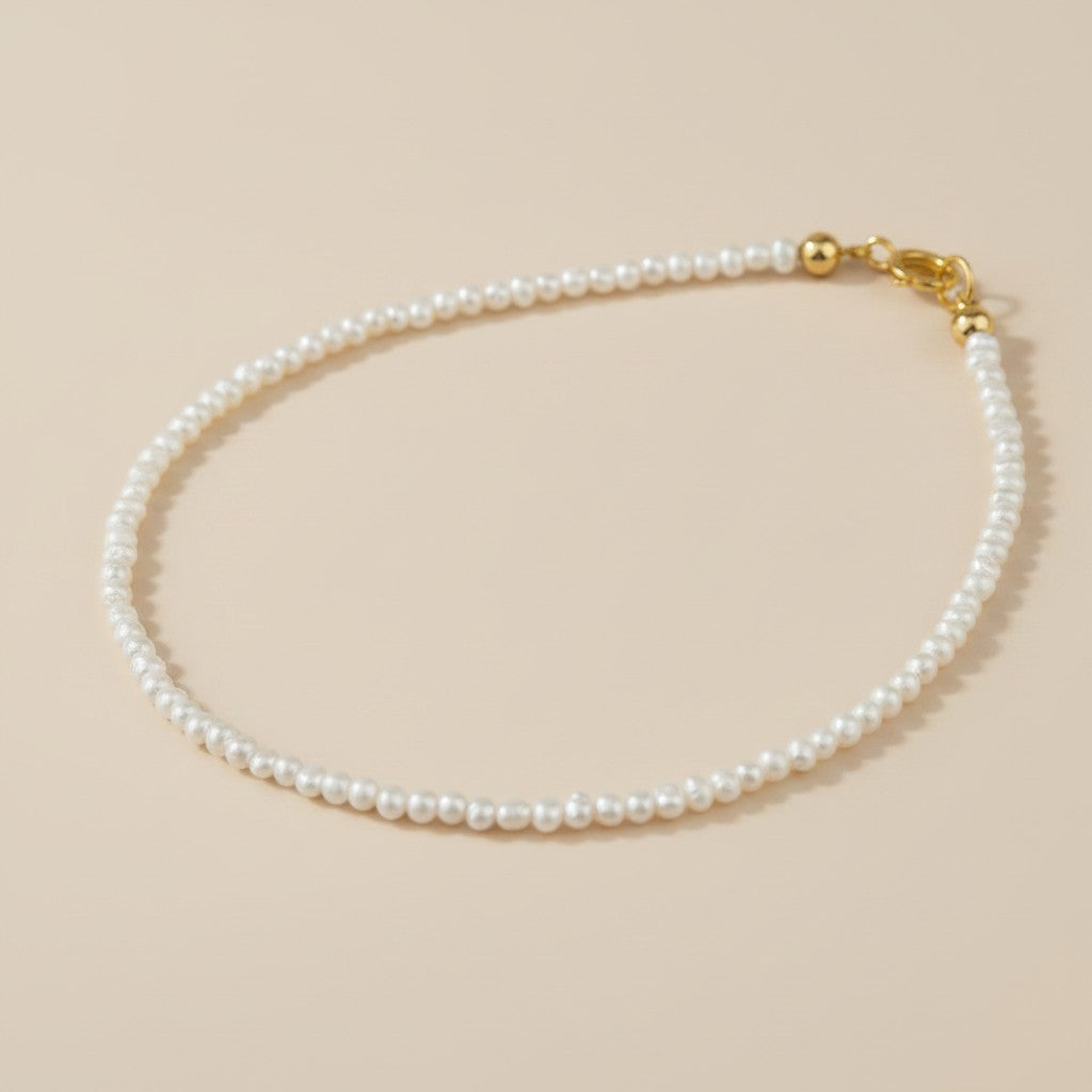 9k Gold Micro Freshwater Pearl Bracelet | Understated Luxury