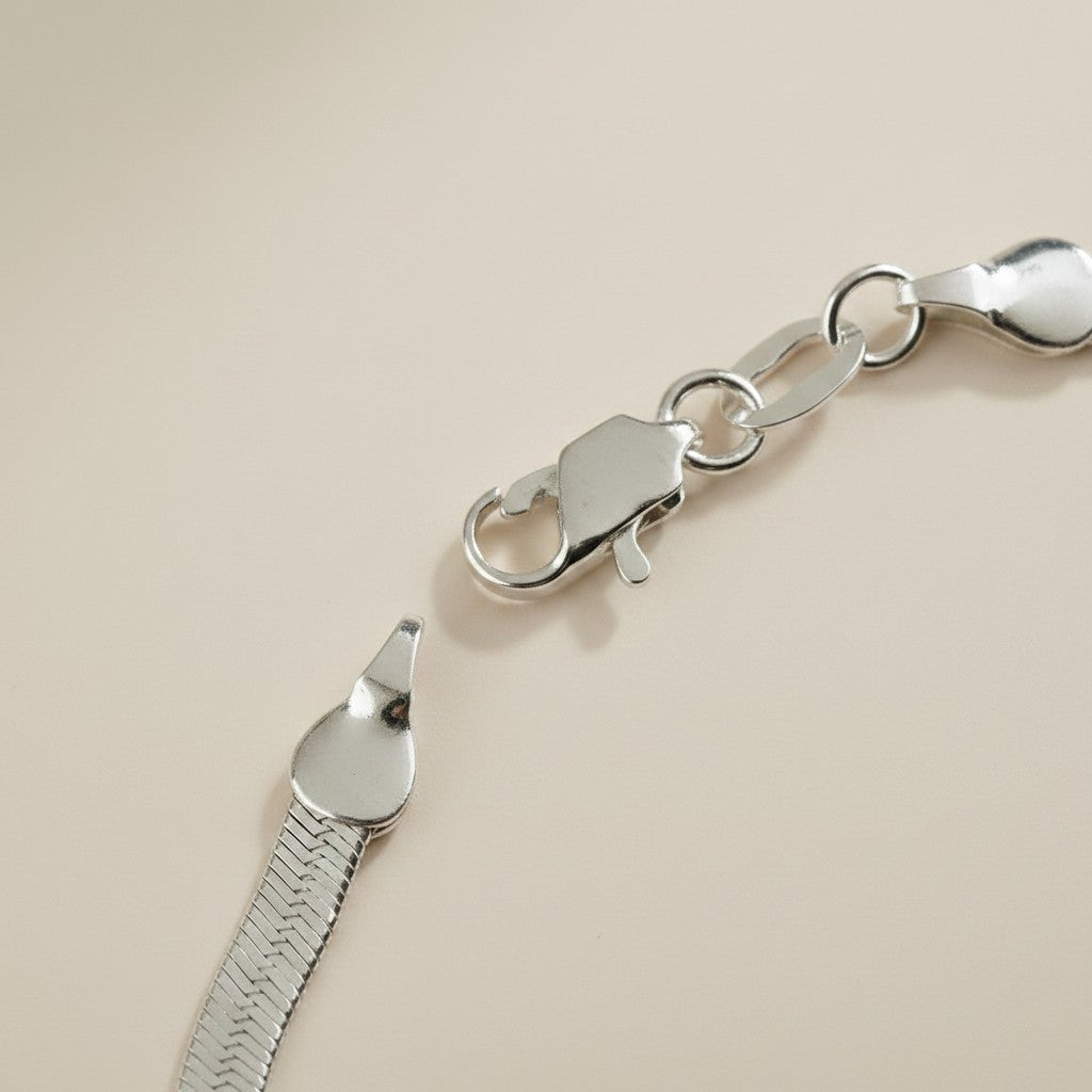 Sterling Silver Herringbone Bracelet — The Wrist Has Never Looked This Effortless