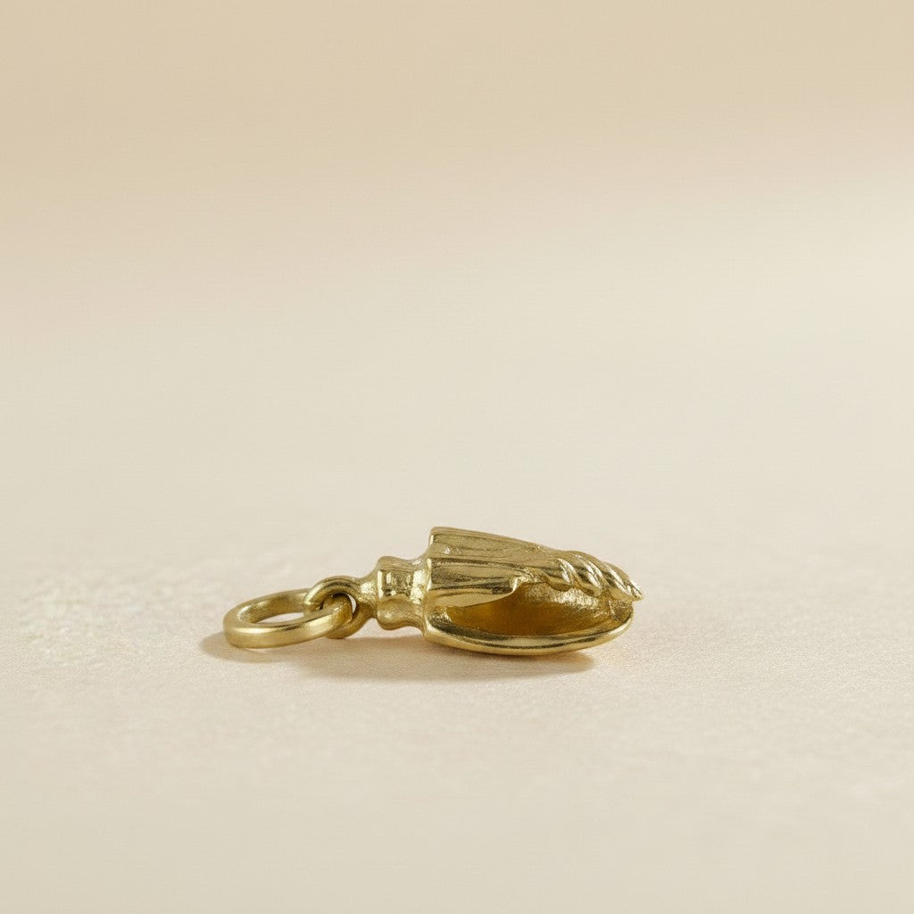 18k Gold Filled Conch Shell Charm
