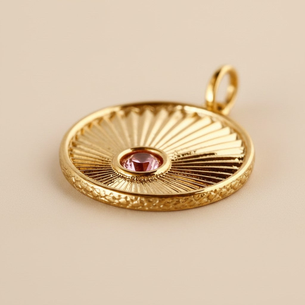 18k Gold Filled Radial Talisman Pendant | Delicate & Thoughtfully Designed