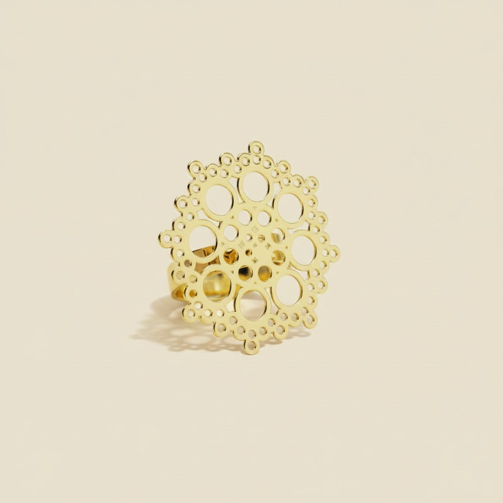 18k Gold Filled Aro Dalia Ring |Artbossa Collection