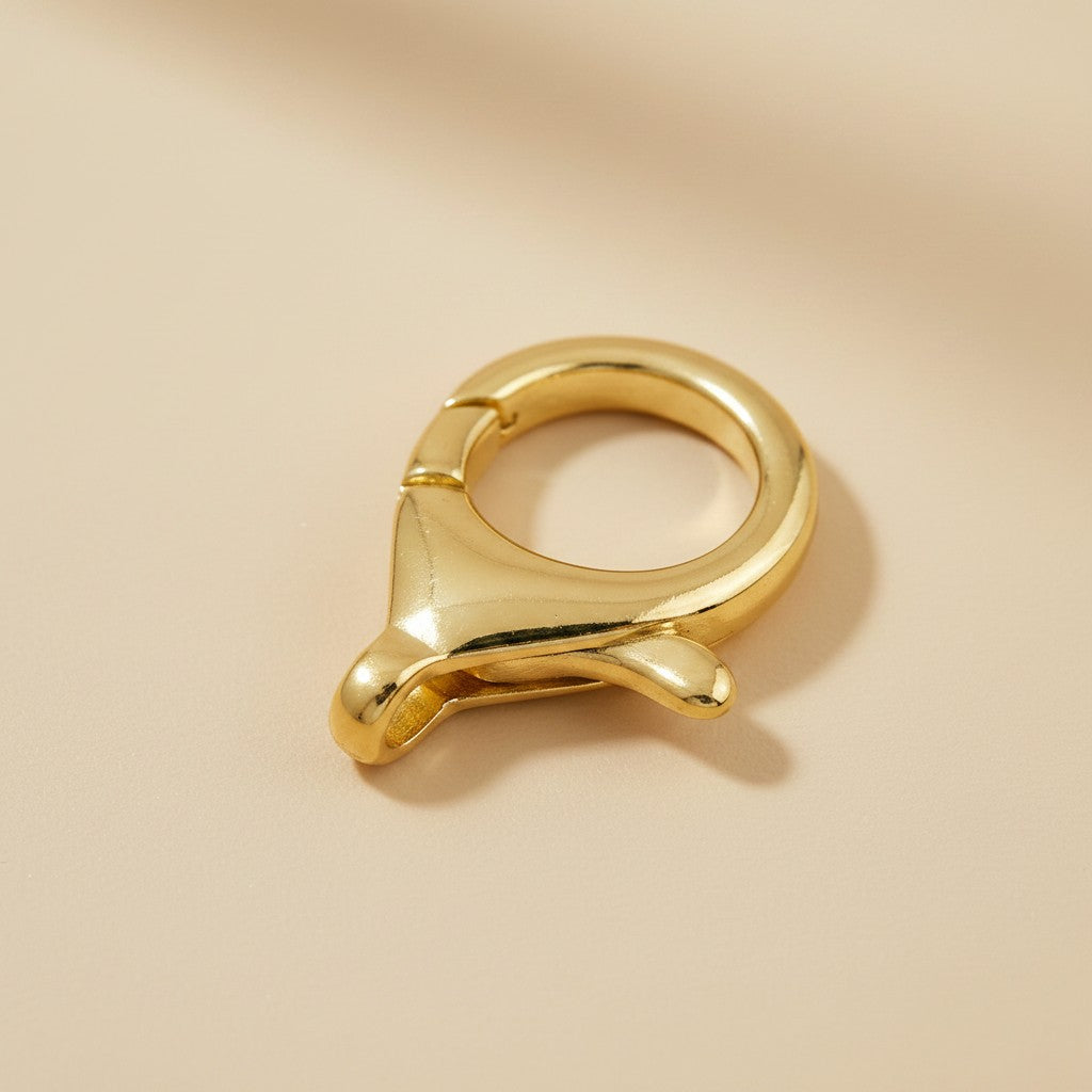 18k Gold Filled  20mm Round Lobster Claw Clasp