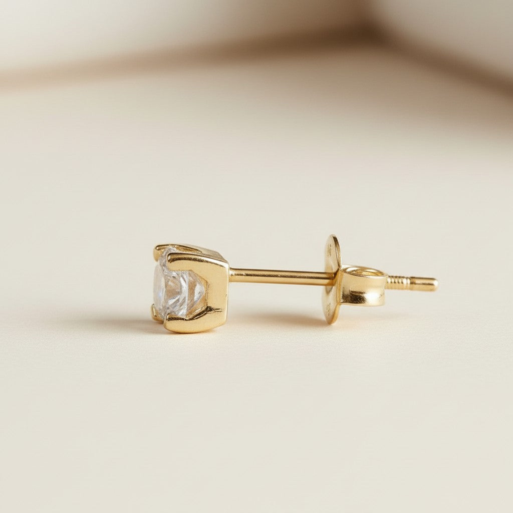 Premium Cubic Zirconia Stud Earrings - AAAAA Quality CZ Studs for Women