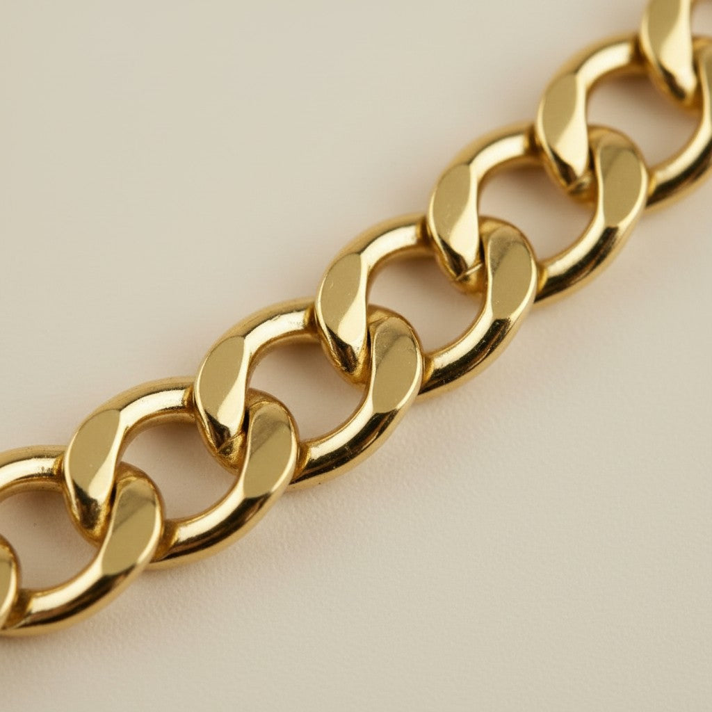 18k Gold Filled 5.0mm Cuban Chain Bracelet | Bold Streetwear Style