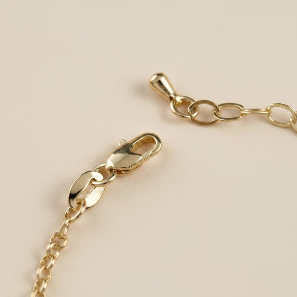 🙏 18k Gold Filled Lady of Grace Bracelet — Faith and Beauty, Worn at the Wrist.