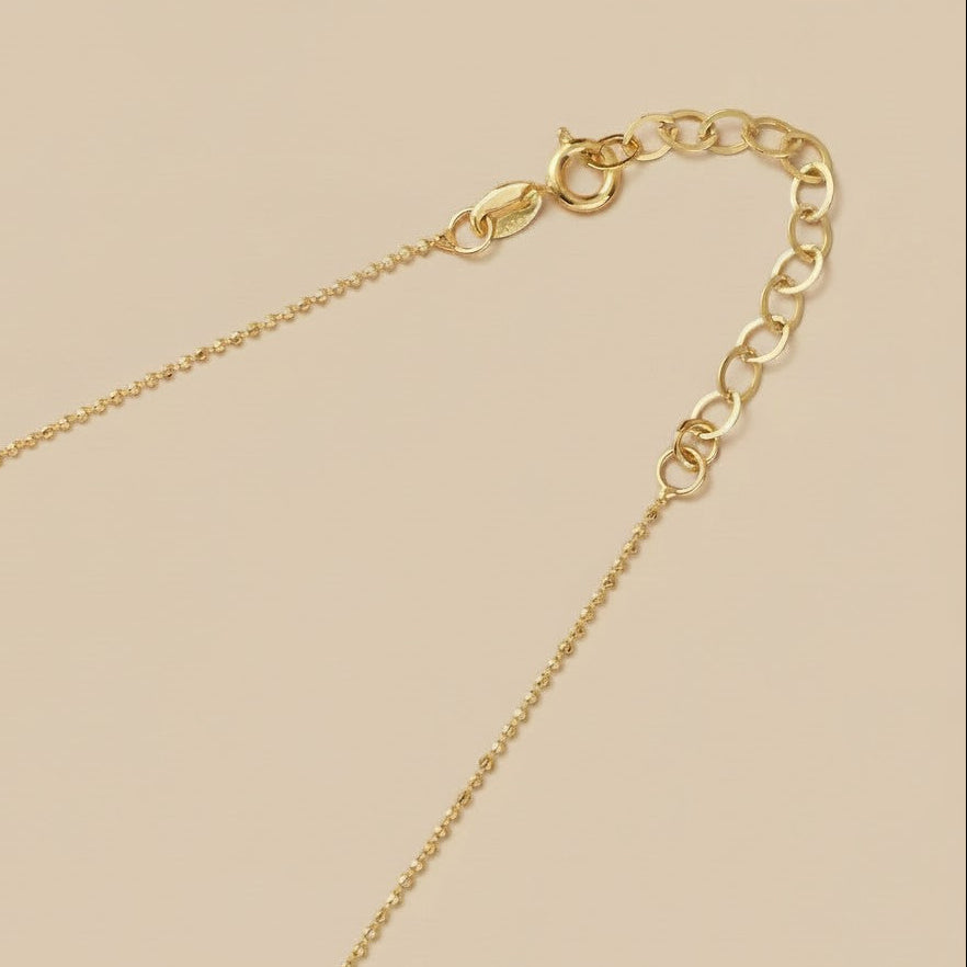 Scapular Cross Necklace with CZ Diamonds - Adjustable Religious Jewelry for Women | Handmade Brazilian Chain