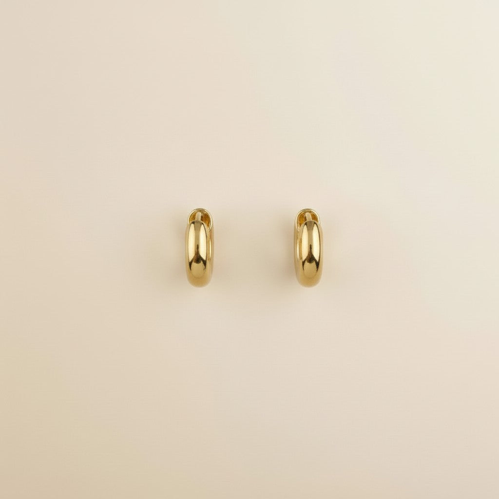 18k Gold Filled Mini Rounded Hoop Earring