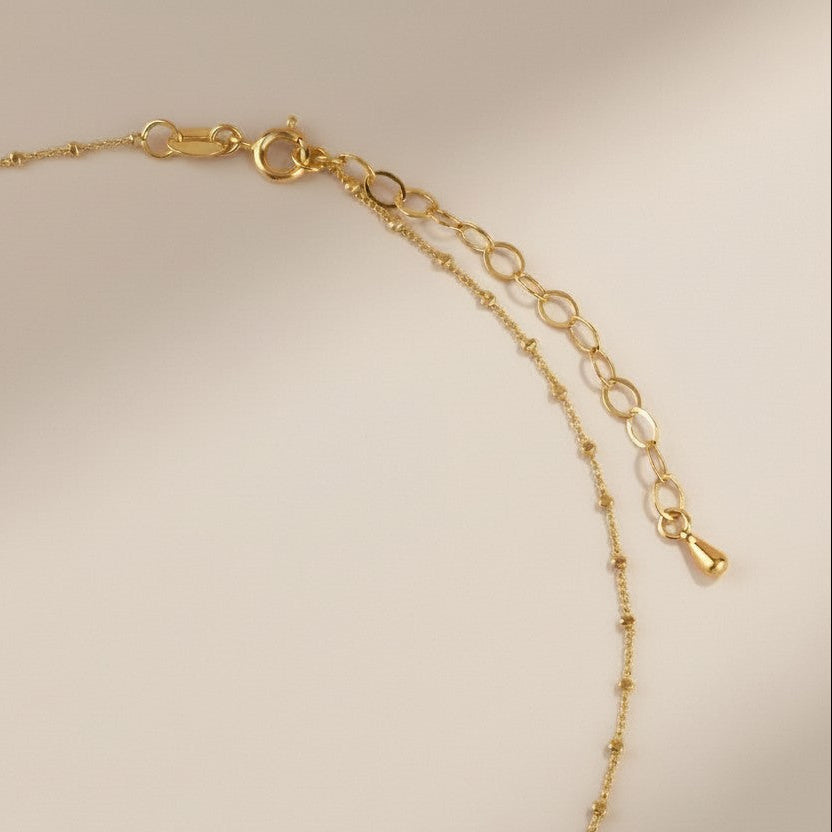 18k Gold Filled Triple Heart CZ Satellite Chain Necklace — Dainty, Sparkling & Undeniably Romantic