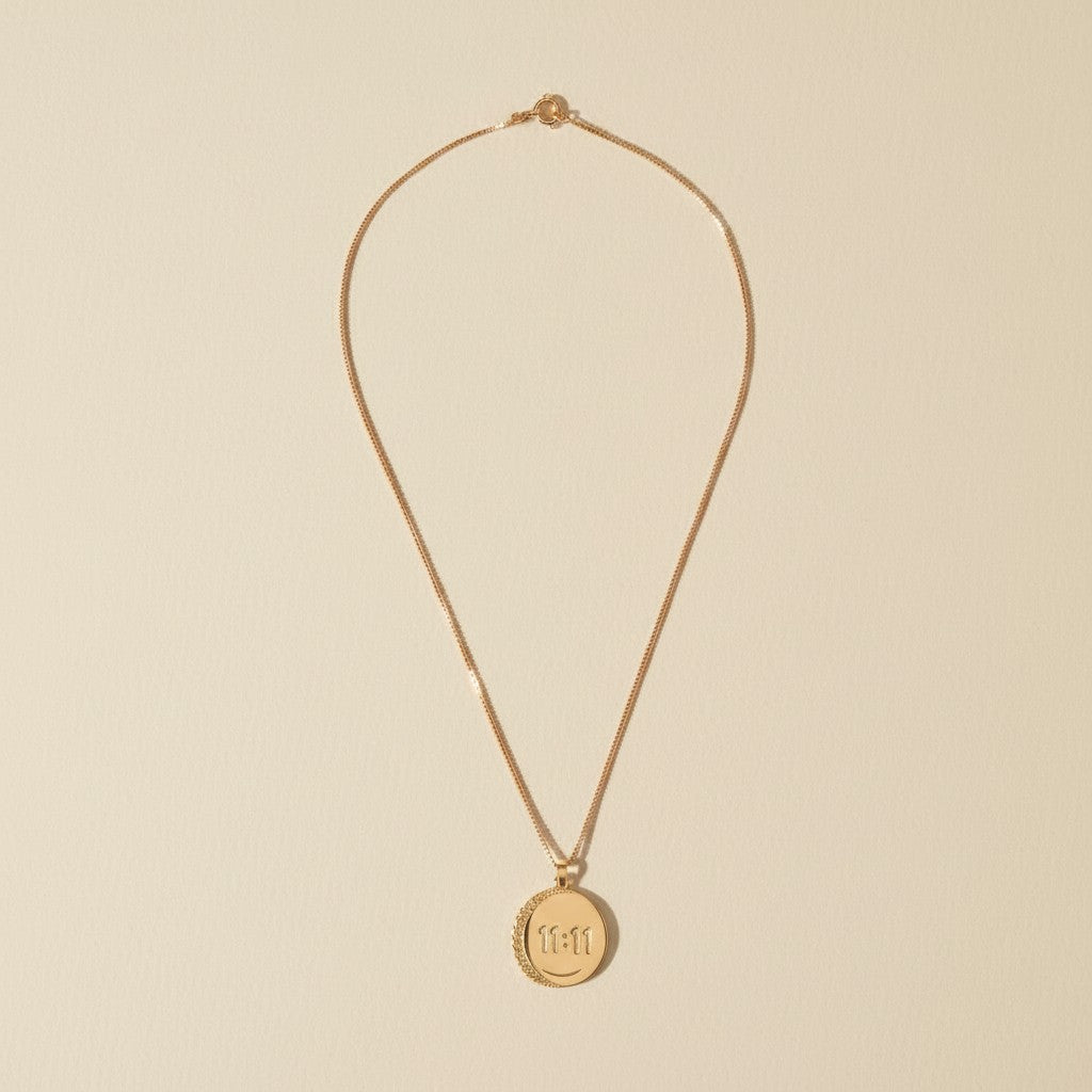 18k Gold Filled 11:11 Synchronicity Necklace