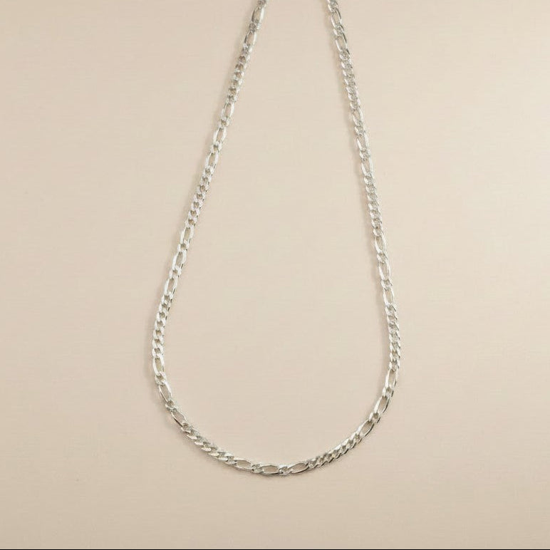 ⛓️ Sterling Silver 4.8mm Figaro Chain — The Most Complex Rhythm in the Collection