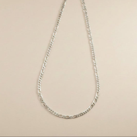 ⛓️ Sterling Silver 4.8mm Figaro Chain — The Most Complex Rhythm in the Collection