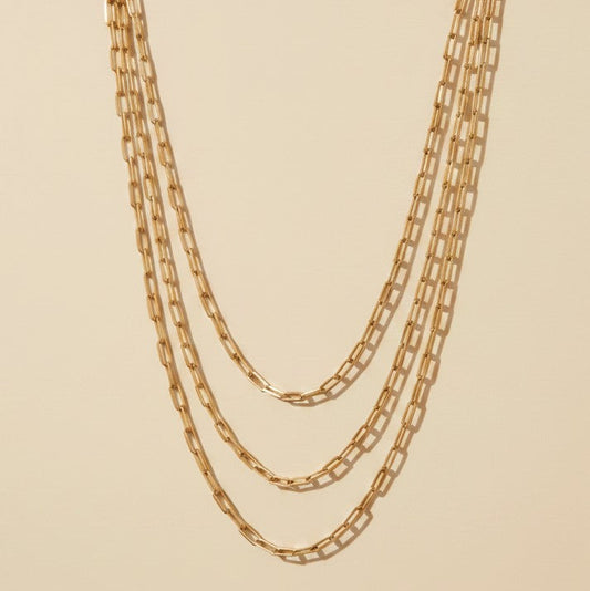 ✨ 18k Gold Filled Paperclip Link Chain Necklace — The Chain That Works With Everything. In Four Lengths.