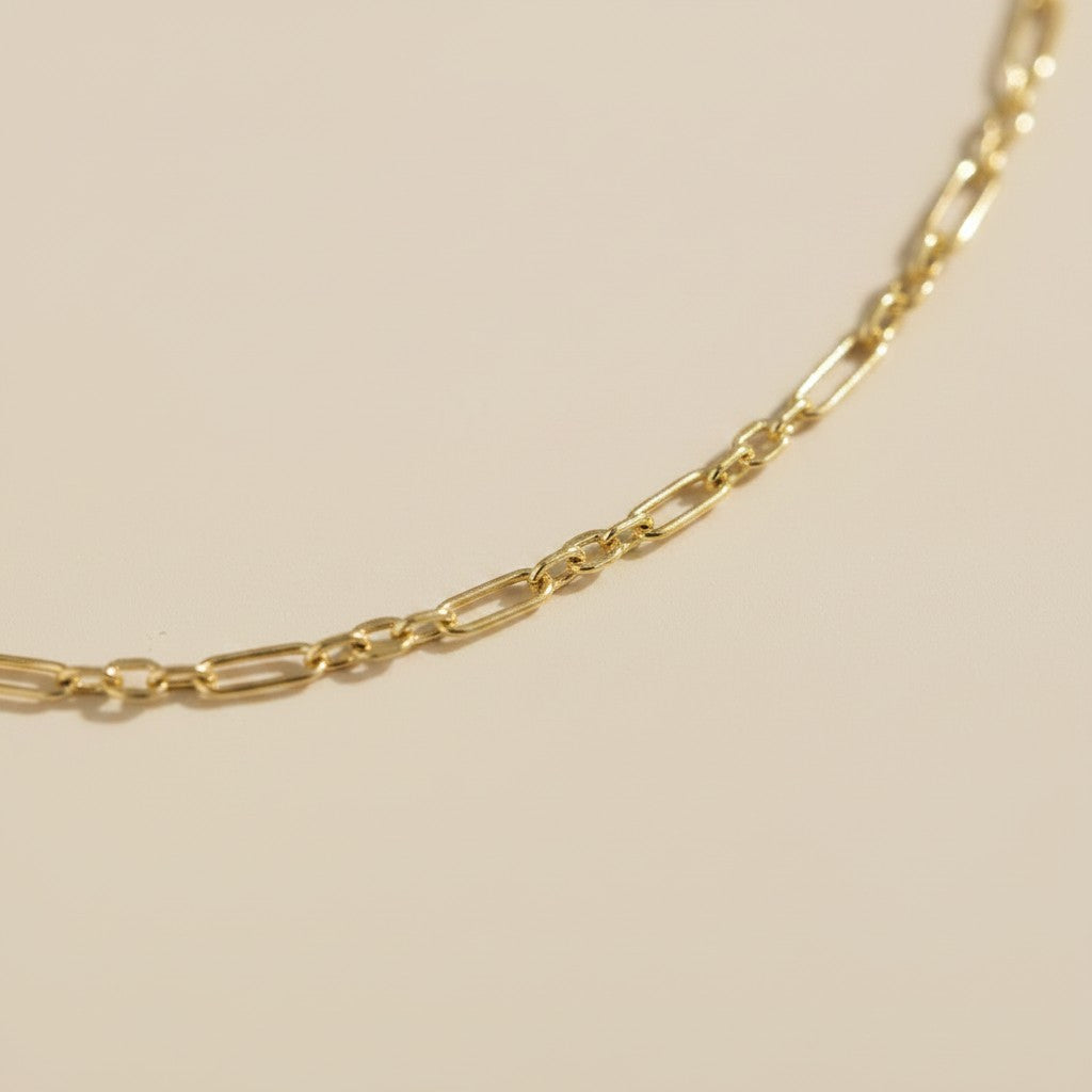 ✨ 18k Gold Filled 3x1 Paperclip Chain Necklace — The Pattern That Makes the Paperclip Extraordinary
