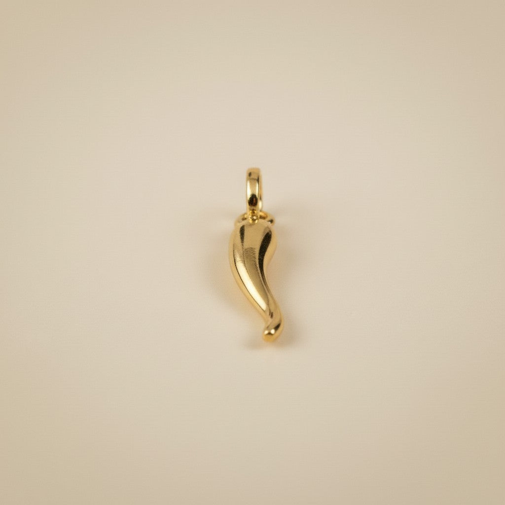 Italian Horn Pendant - Cornicello Charm Necklace