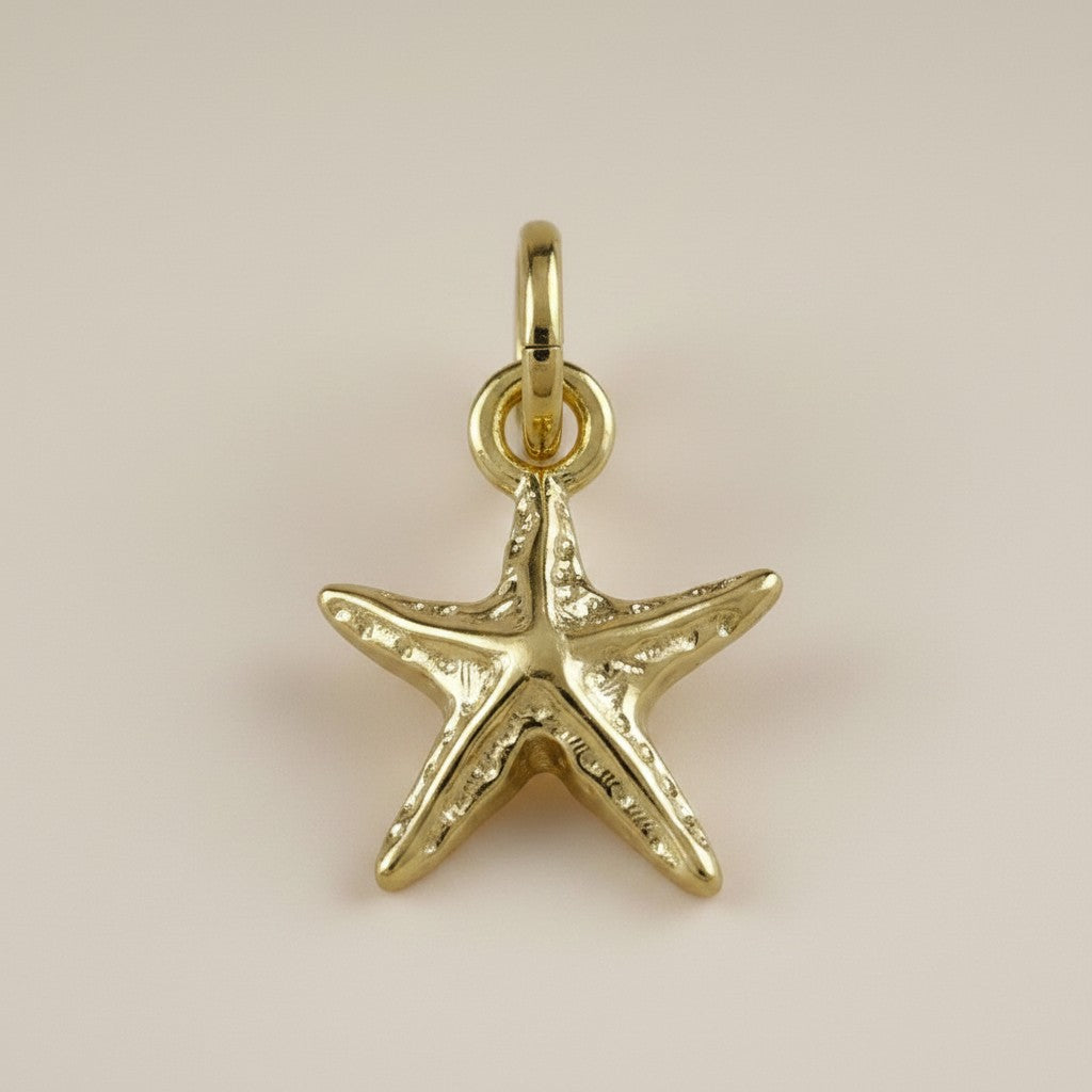 🌟 18k Gold Filled Sea Star Charm — Carry the Shore With You, Always