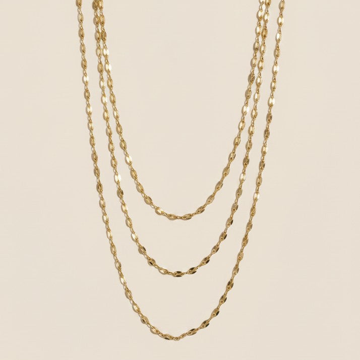 ✨ 18k Gold Filled Mini Puffy Link Chain Necklace — The Link With Volume. Four Lengths. Endlessly Wearabl