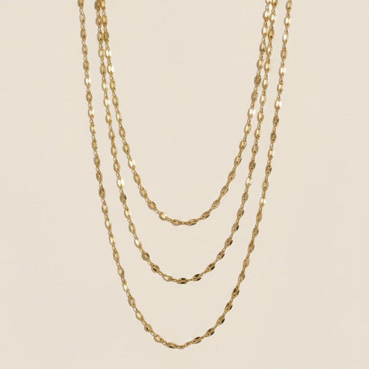 ✨ 18k Gold Filled Mini Puffy Link Chain Necklace — The Link With Volume. Four Lengths. Endlessly Wearabl