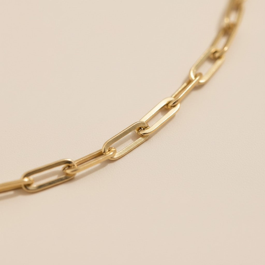 Paperclip Chain Necklace | Short Link Chain | Layering Necklace