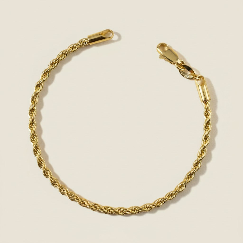 Delicate 18K Gold Filled Rope Bracelet - Your New Everyday Essential