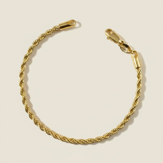 Delicate 18K Gold Filled Rope Bracelet - Your New Everyday Essential