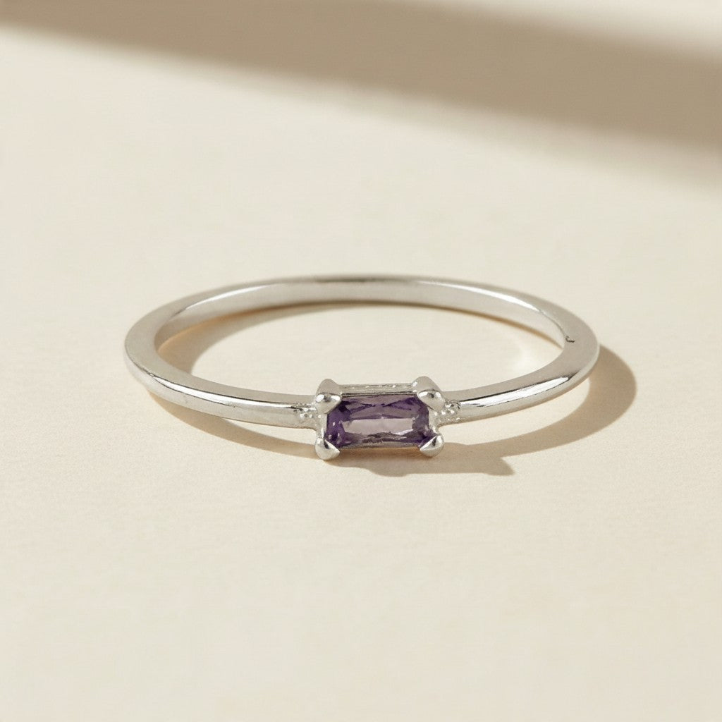 🌈 .925 Silver Filled Birthstone Ring — Your Month on Your Finger. Every Day.