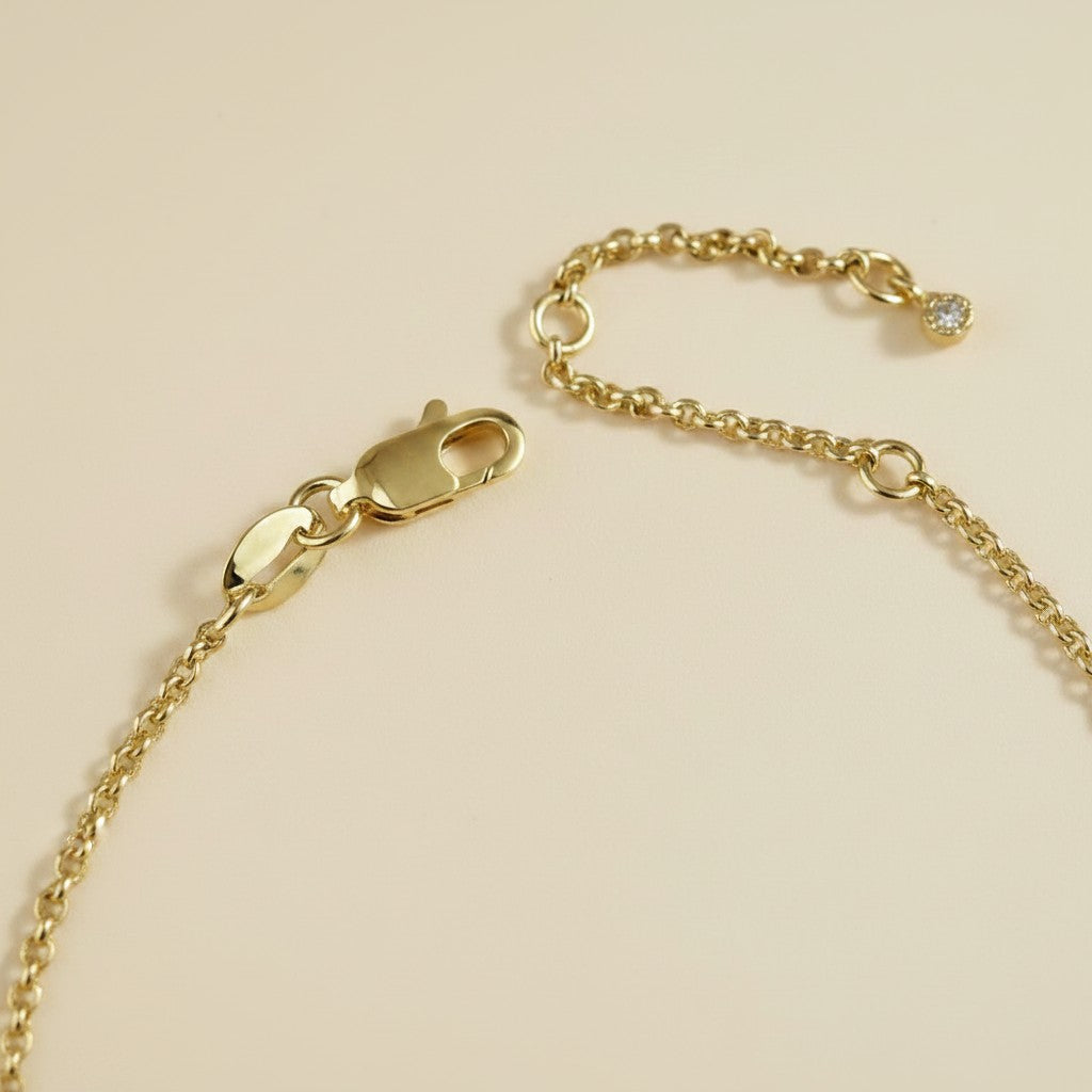 ⚓ 18k Gold Filled CZ Mariner Rolo Bracelet — One Statement Link. The Perfect Chain to Carry It.