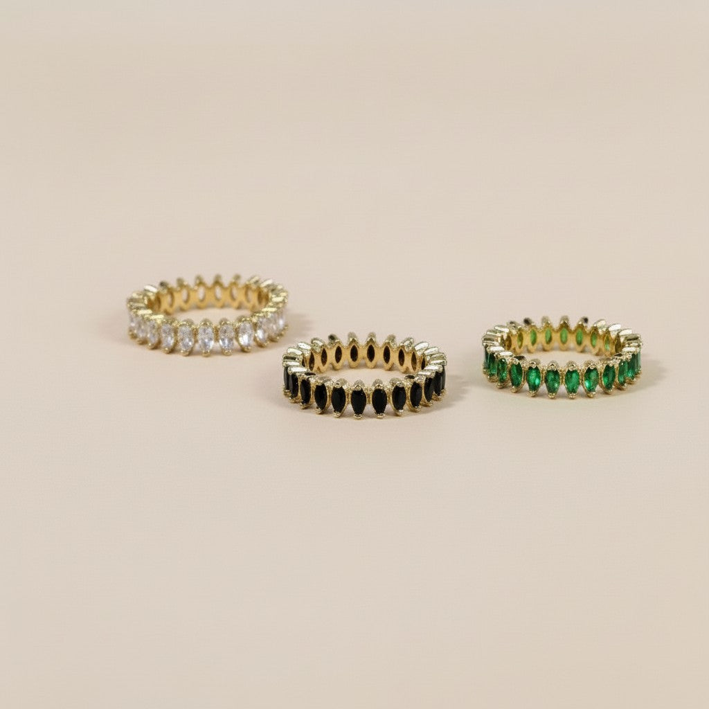 Marquise Eternity Band Ring for Women - CZ Wedding Band