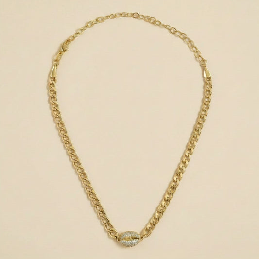 18k Gold Filled Cowrie Shell CZ Choker Necklace | Coastal Chic Meets Modern Glamour