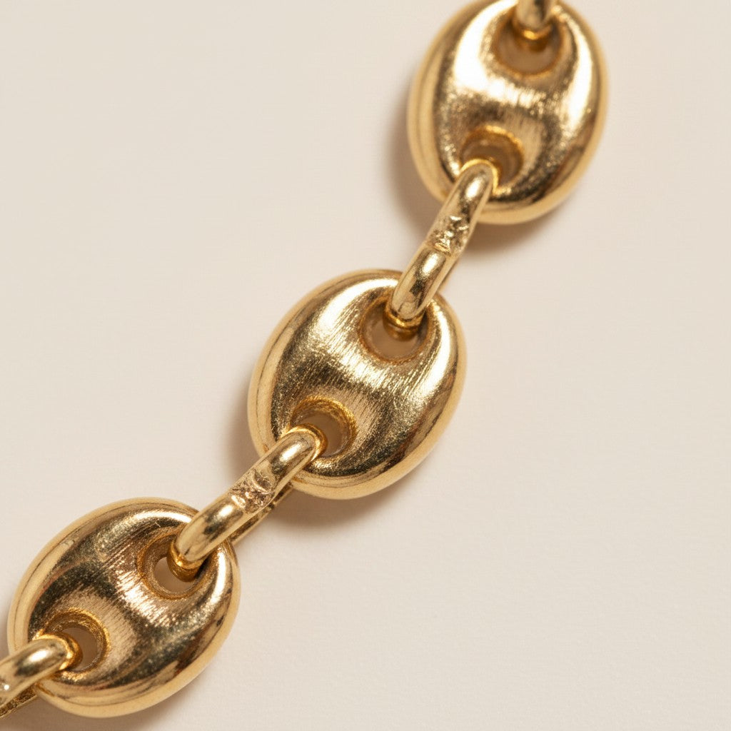 18k Gold Filled Puffy Mariner Choker | Our Best Seller