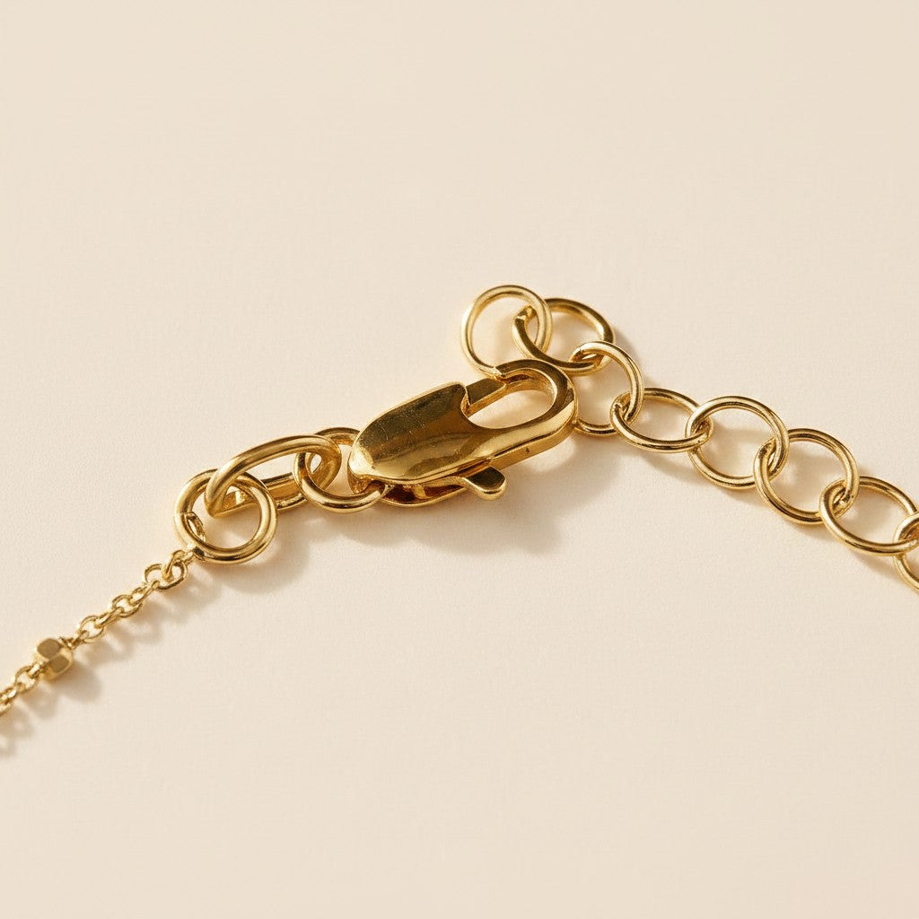 18k Gold Filled 1mm Spaced Beaded Bracelet | Delicate Everyday Style