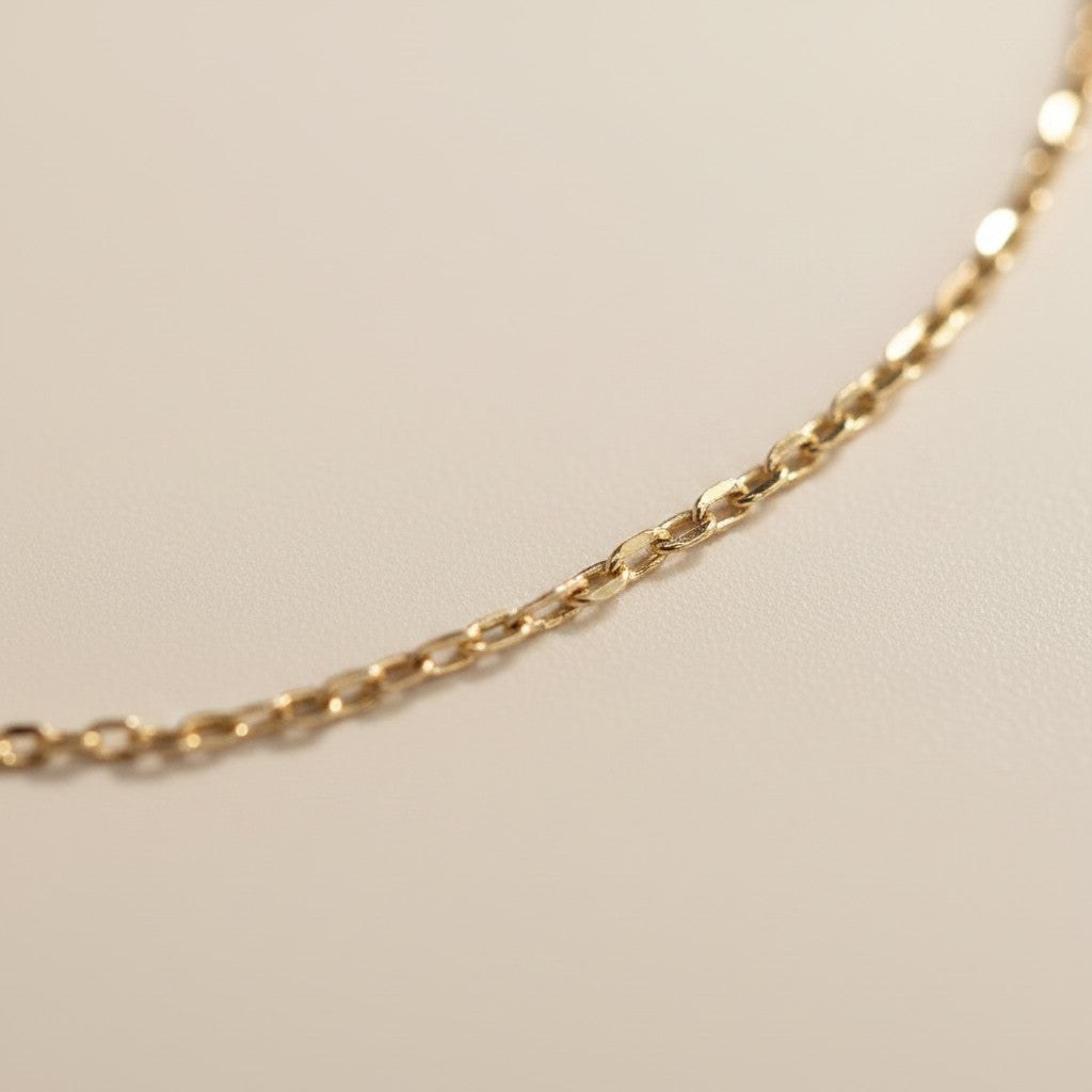 ✨ 18k Gold Filled 0.9mm Cable Chain Bracelet — The Finest Link. The Most Essential Wrist.
