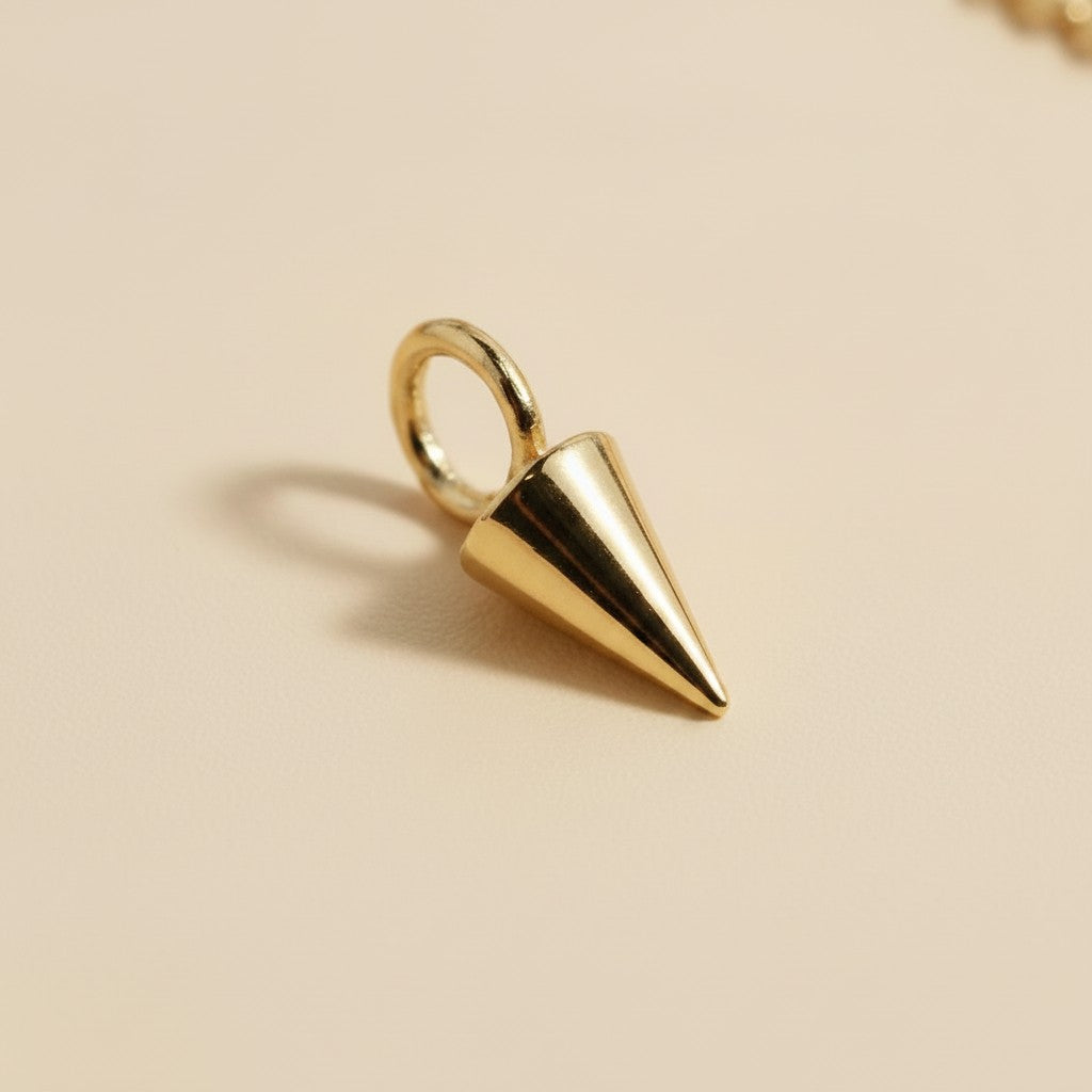 ✨ 18k Gold Filled Mini Cone Earring Charm — The Purest Shape. The Simplest Transformation.