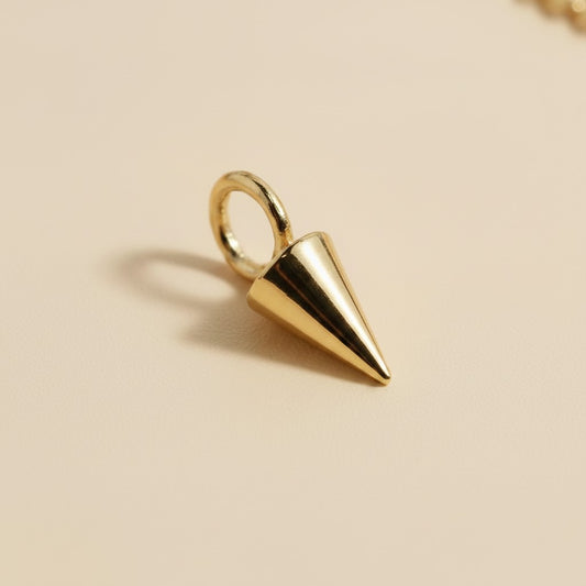 ✨ 18k Gold Filled Mini Cone Earring Charm — The Purest Shape. The Simplest Transformation.