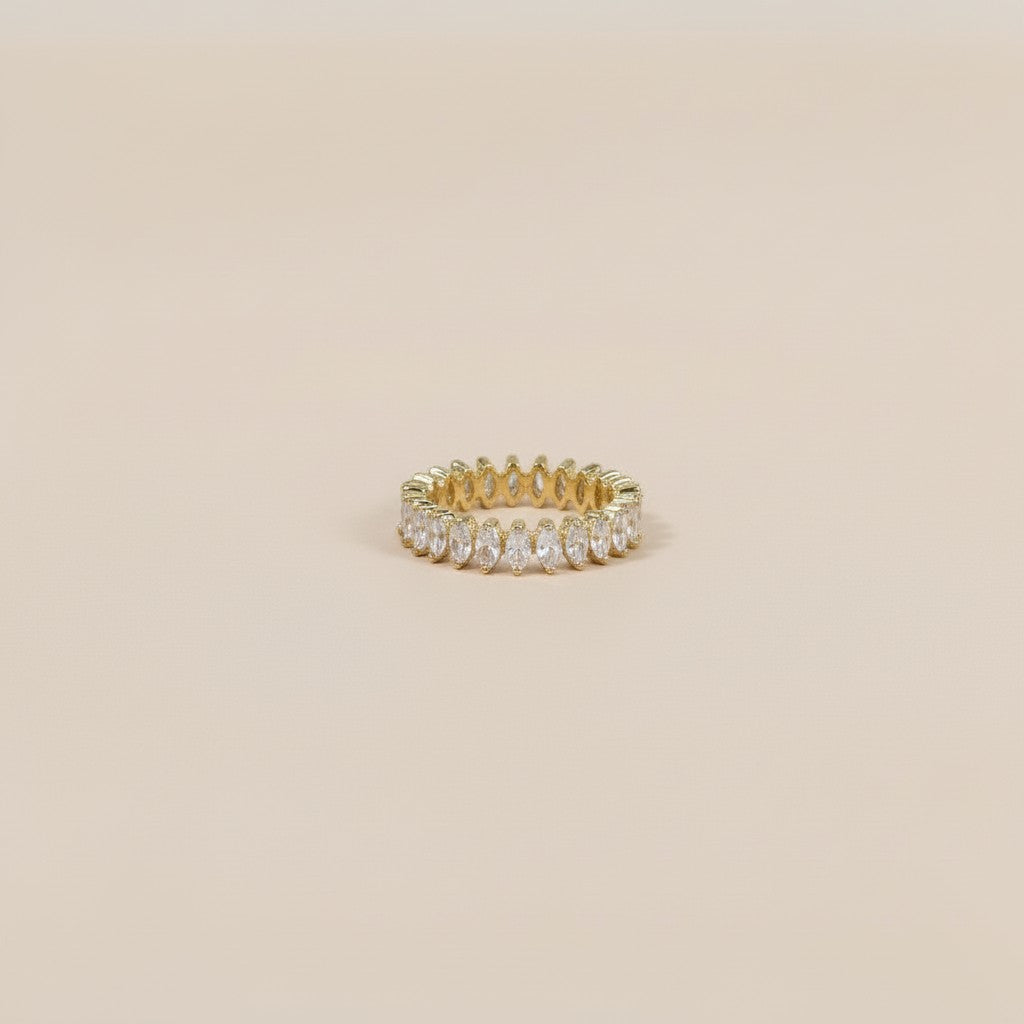Marquise Eternity Band Ring for Women - CZ Wedding Band