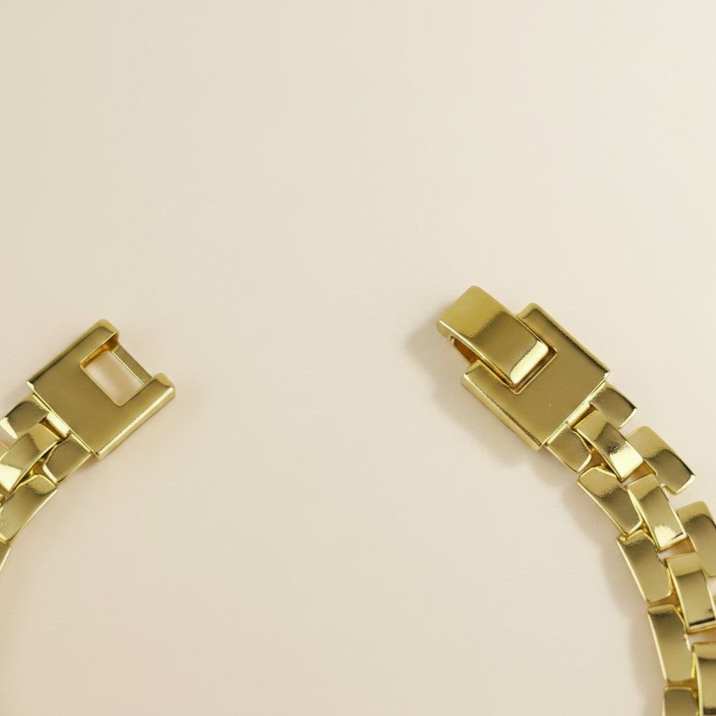 18K Gold Filled 9mm Watch Band Bracelet