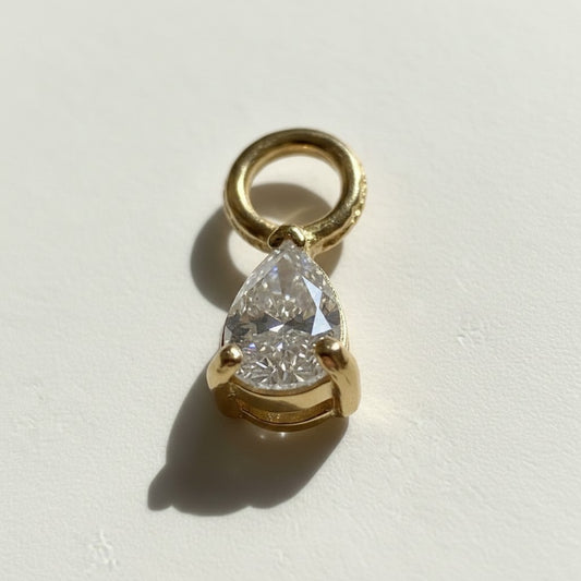 18k Gold Filled Mini Drop Earring Charm | Subtle Sophistication for Your Hoop