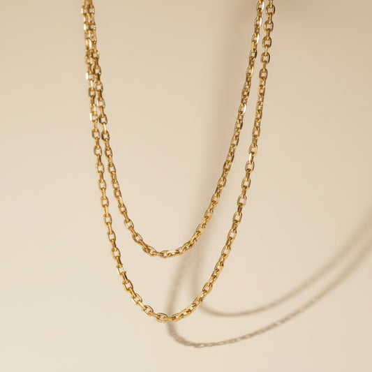 18k Gold Filled 4.5mm Link Chain Necklace | Bold Everyday Essential
