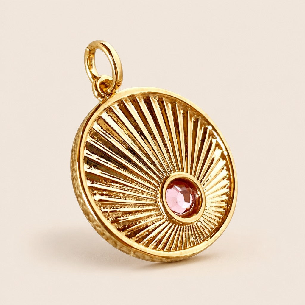 18k Gold Filled Radial Talisman Pendant | Delicate & Thoughtfully Designed