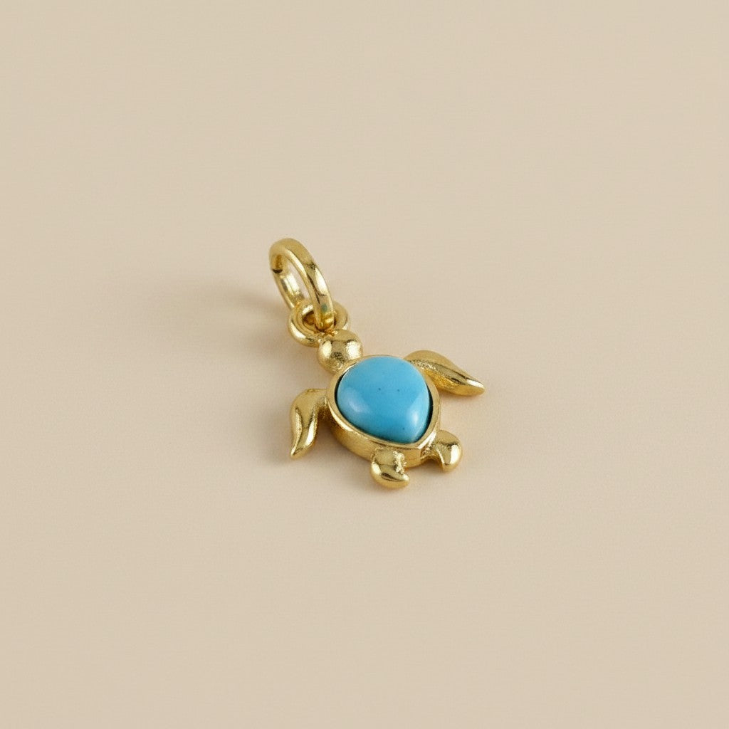 🐢 18k Gold Filled Sea Turtle Charm — Slow Down. Dive Deep. Wear What You Love.