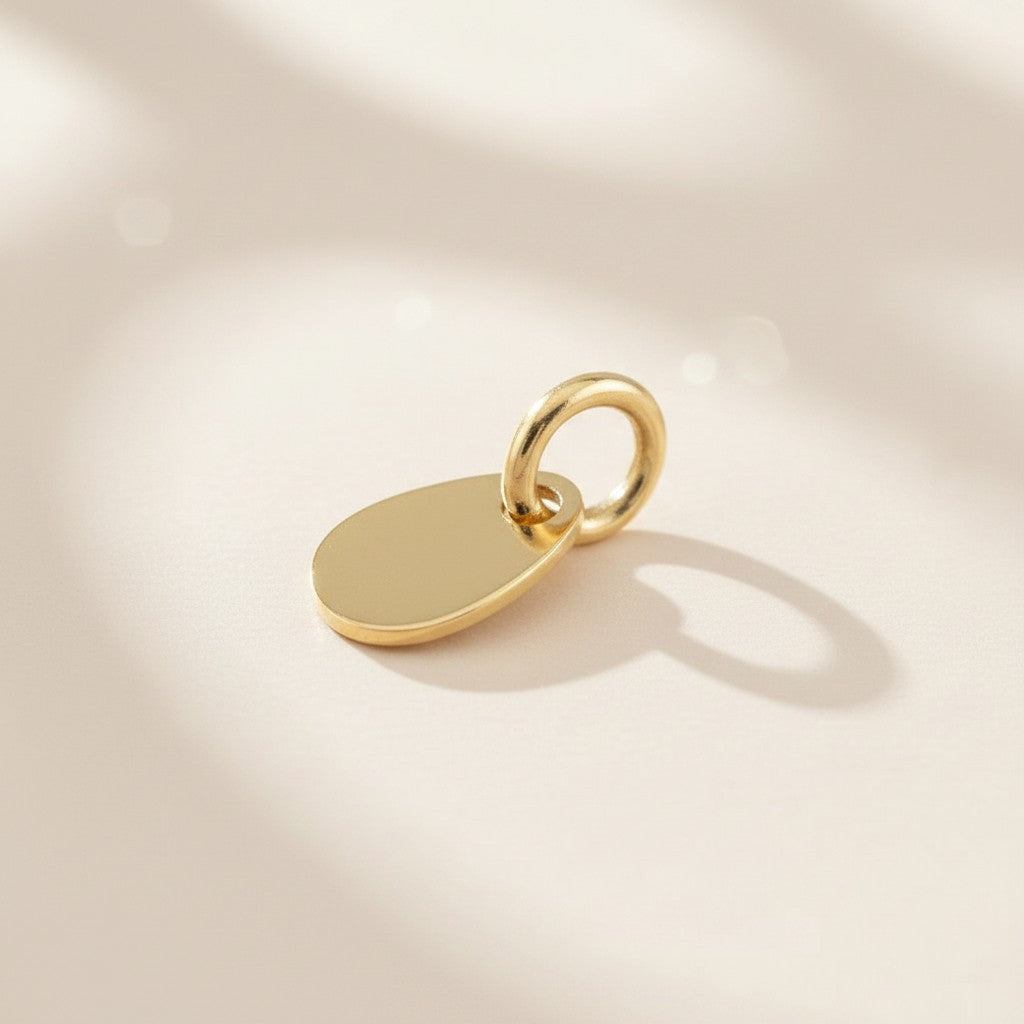 18k Gold Filled Blank Tag Findings | DIY Jewelry Component
