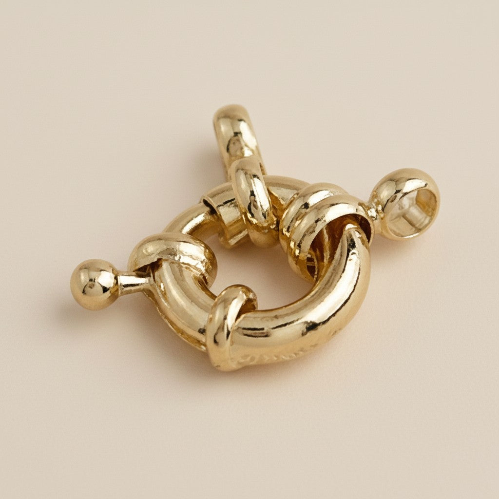 ✨ 18k Gold Filled Spring Ring Clasp — The Finishing Hardware Your Handmade Piece Deserves.