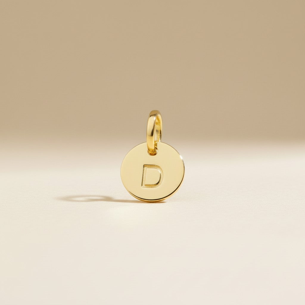 Tiny Initial Letter Charms - 6mm Personalized Jewelry Charms for Necklaces & Bracelets