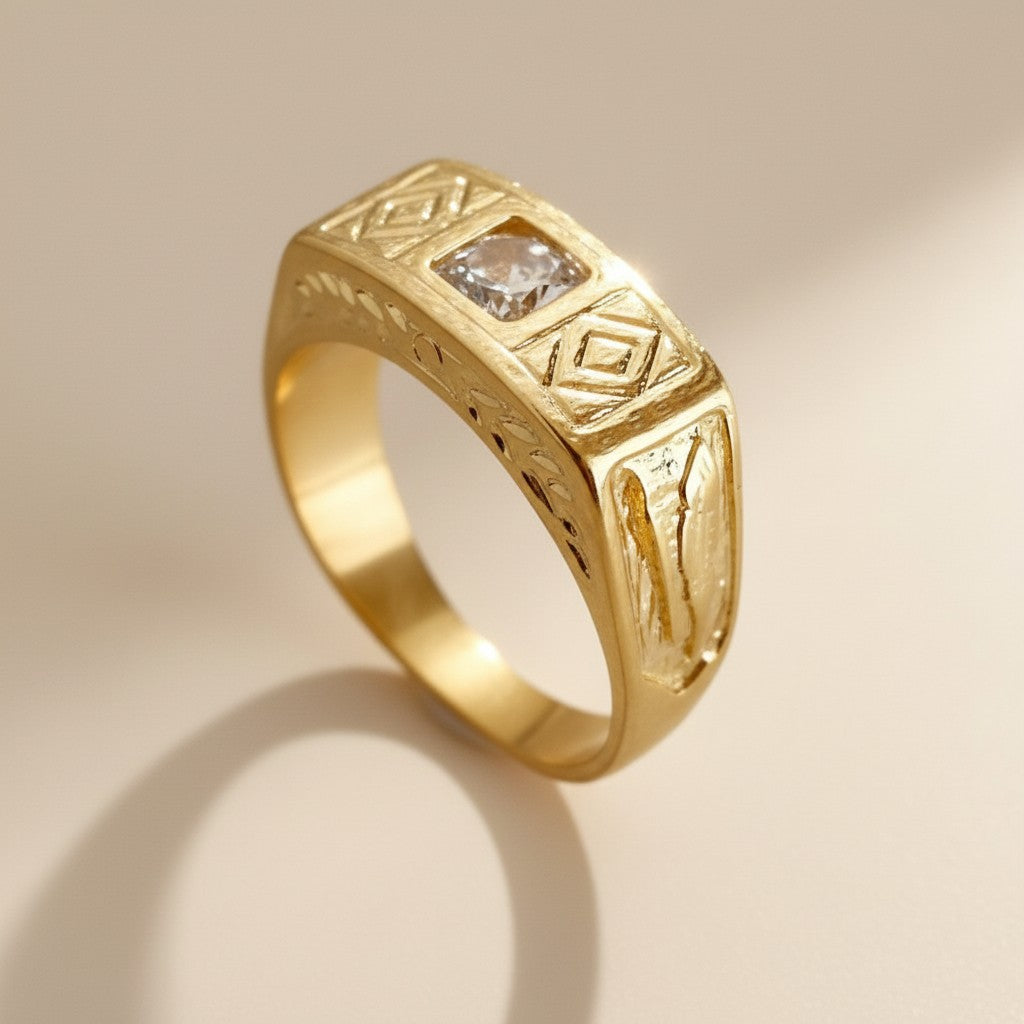 Boho Pinky Ring for Women - Cubic Zirconia Statement Ring