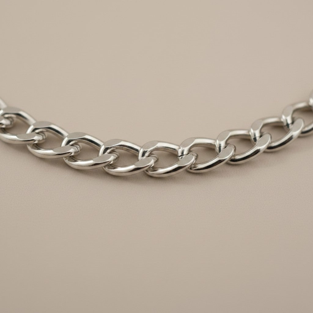 Sterling Silver Curb Chain 6.2mm